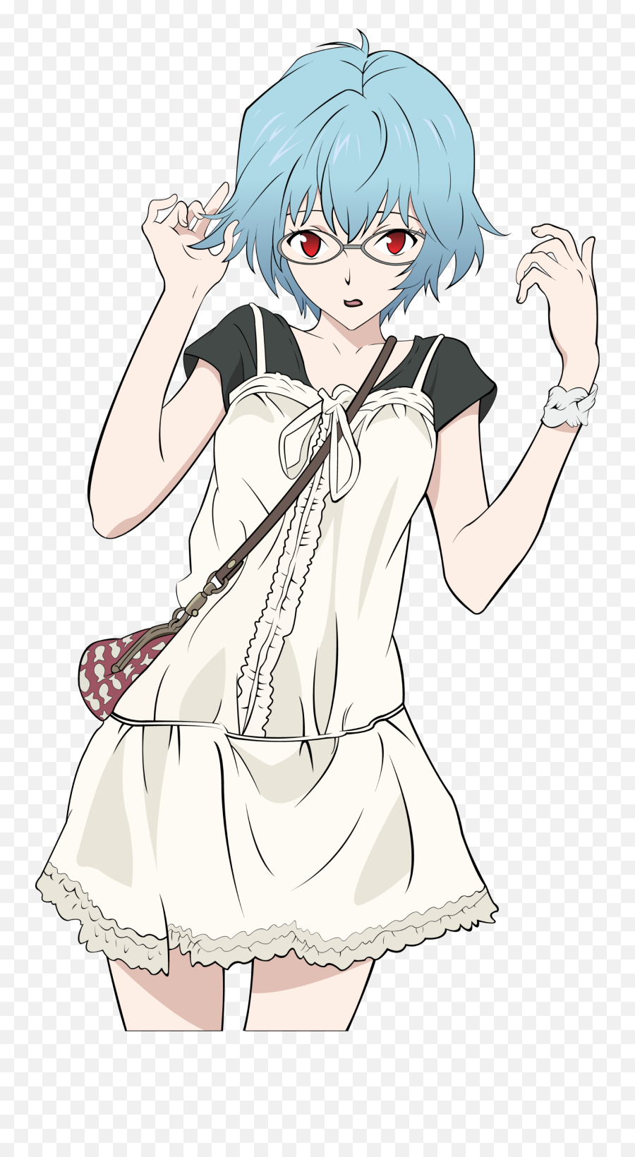 Daily Rei - Rei Ayanami With Glasses Png,Rei Ayanami Png