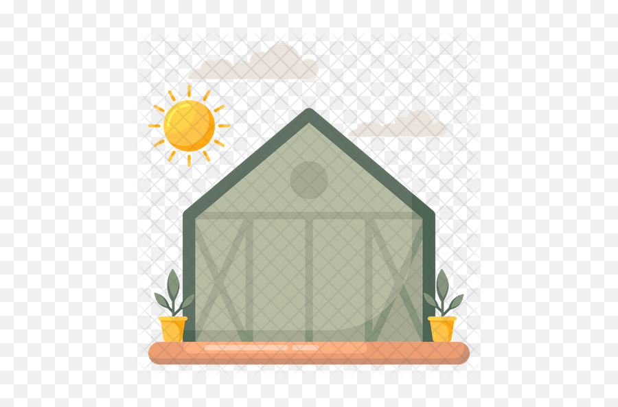 Greenhouse Icon Of Flat Style - China Central Television Headquarters Building Png,Greenhouse Png