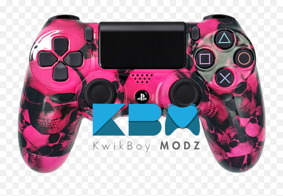 Custom Pink Skull Pile Ps4 Controller - Kwikboy Modz Png,Pile Of Skulls Png