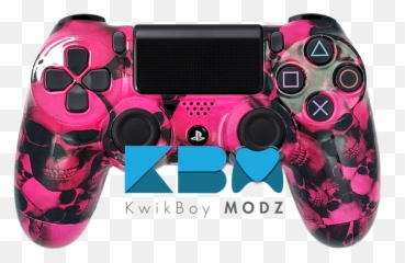 Custom Pink Skull Pile Ps4 Controller - Kwikboy Modz Png,Pile Of Skulls Png
