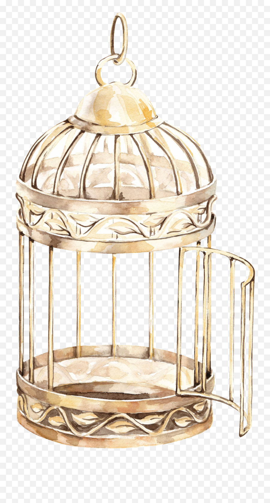 Delicate Bird Cage Transparent - Cage Bird Png Transparent,Cage Transparent Background
