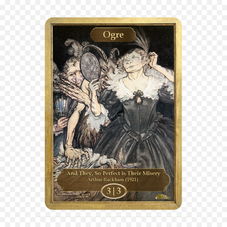 Ogre Token 33 By Arthur Rackham - 3 3 Ogre Token Png,Ogre Png