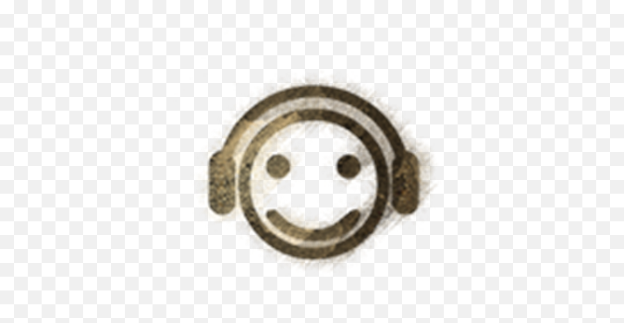 Grunge Music Headset Smiley Face Transparent - Roblox Smiley Png,Smiley Face Transparent