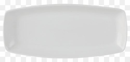 Simply White Rectangular Plate - Serving Tray Png,White Plate Png