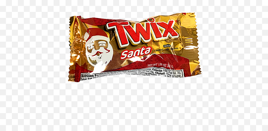 Twix Fun Size Santa Candy Bar - Twix Png,Twix Png