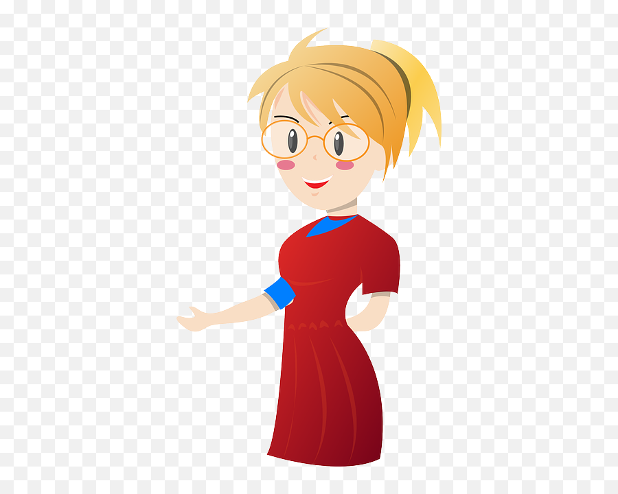Png Blonde Woman Teacher Clipart - Types Of Adjectives With Examples,Teacher Clipart Transparent