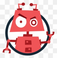 Bot Red Circled Clipart Transparent Png - Stickpng Kiddle Search,Robot Clipart Png