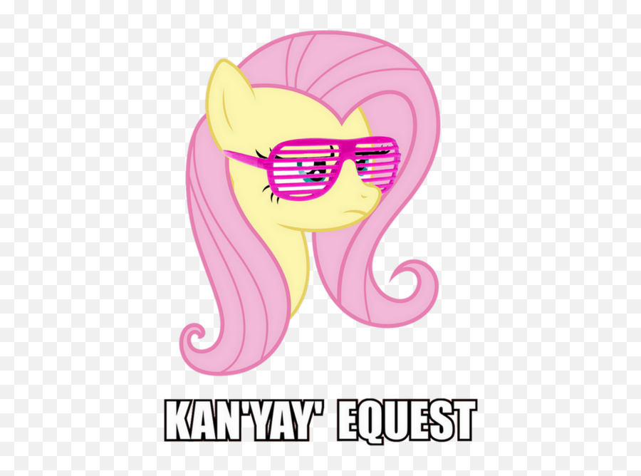 445223 - Fluttershy Image Macro Kanye West Rapper Safe Gabbar Singh Holi Kab Hai Png,Kanye West Transparent Background