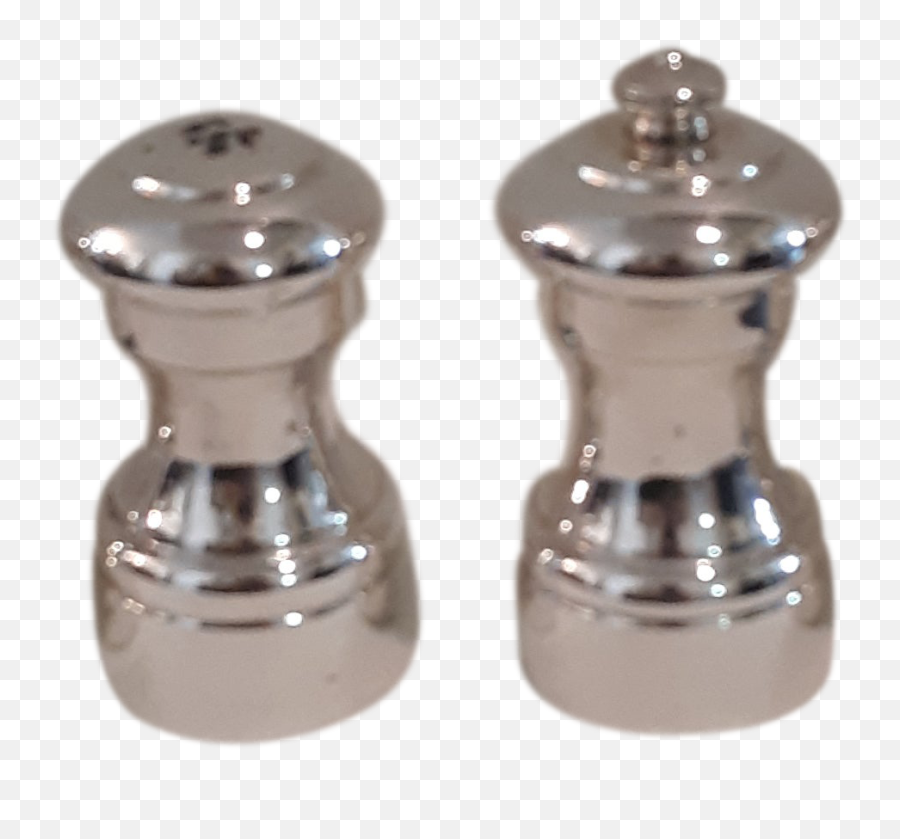 Peugeot Sterling Pepper Mill Grinder And Salt Shaker - A Pair Solid Png,Salt Shaker Png