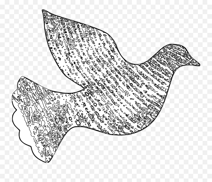 White Dove - Peace Black And White Dove Transparent Dove Of Peace Coloring Page Png,White Dove Png