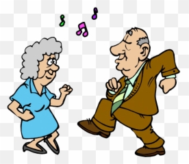 Old People Dancing Clipart Transparent Cartoon - Jingfm png