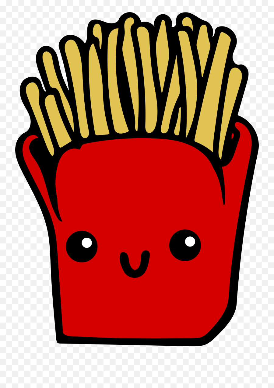 Cartoon Chips Character - Cute French Fries Png,Cartoon Food Png