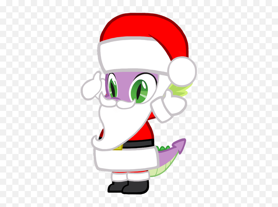 Facial Hair Fake Beard Hat Holiday - Spike My Little Pony Friendship Png,Santa Hat And Beard Png