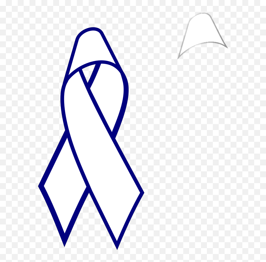 Blue Outline Cancer Ribbon Svg Vector Png Transparent Eel