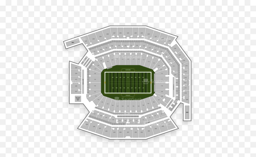 Philadelphia Eagles Seating Chart U0026 Map Seatgeek - Gillette Stadium Clipart Png,Philadelphia Eagles Logo Png
