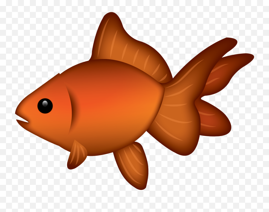 Goldfish Clipart Emoji - Goldfish Emoji Png,Goldfish Transparent