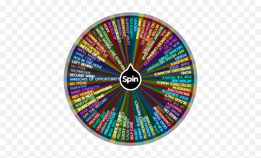Dead By Daylight Survivor Perk Wheel Update Chapter Silent - Spin The Wheel App Challenge Png,Silent Hill Png