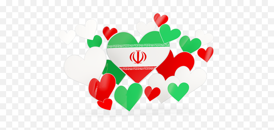 Download Hd Illustration Of Flag Iran - Indian Flag South African Flag Heart Png,Iran Flag Png