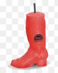 18oz Plastic Cowboy Boot - Round Toe Png,Cowboy Boots Transparent