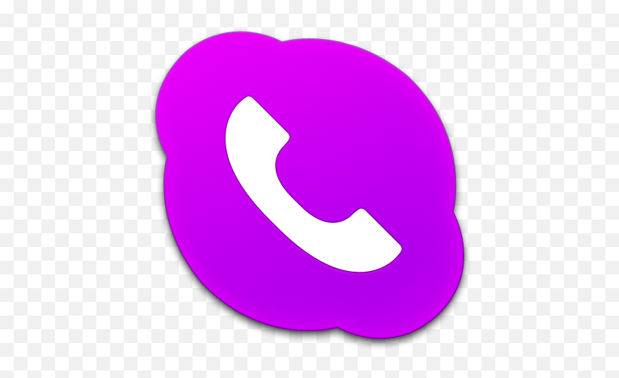Skype Phone Purple Icon - Dot Png,Pink Phone Icon
