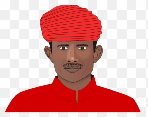 Male Clipart Man Portrait Transparent - Man In Turban Png,Turban Png
