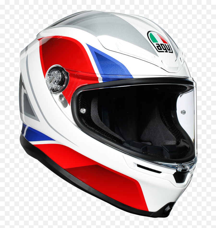 K6 E2205 Multi - Hyphen Whiteredblue Agv K6 Png,Blue Icon Motorcycle Helmet