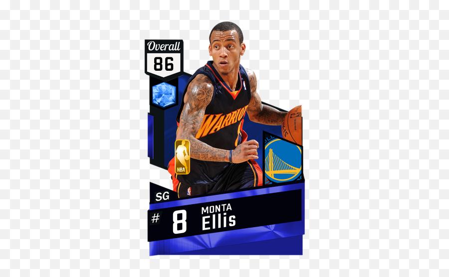 Monta Ellis Sapphire Card - Rookie Allen Iverson Png,Nba 2k17 Star Icon