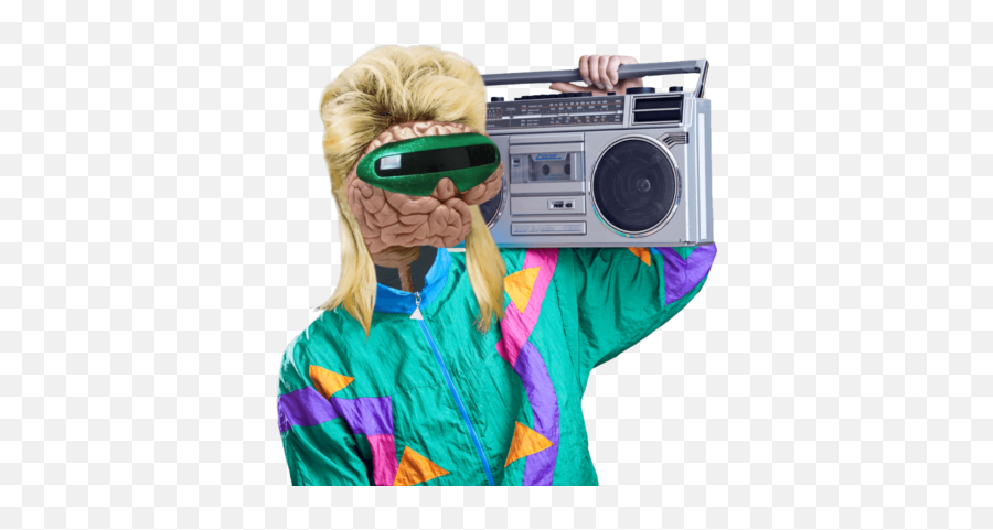 90s Png - Ghetto Blaster On Shoulder,Boom Box Png