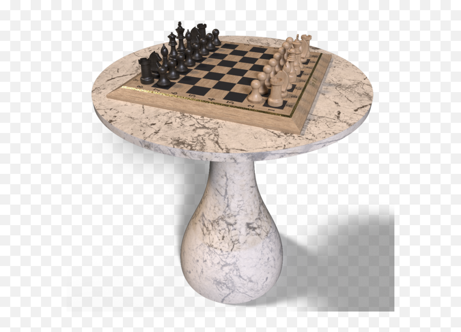 Chess Set - Black And White Linoleum Png,Chess Pieces Png