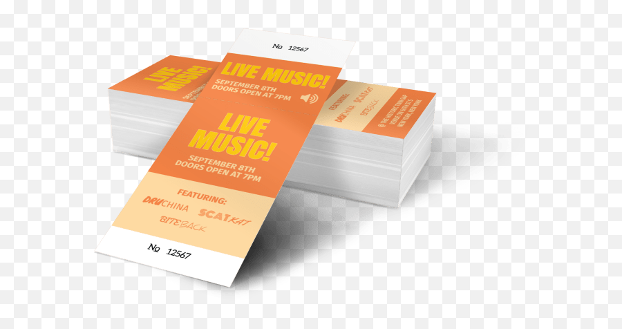 Live Music Concert Ticket Template Mycreativeshop - Horizontal Png,Concert Ticket Icon