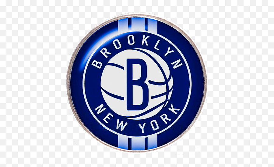 20mm Brooklyn Nets Nba Basketball Logo - Emblem Png,Brooklyn Nets Logo Png