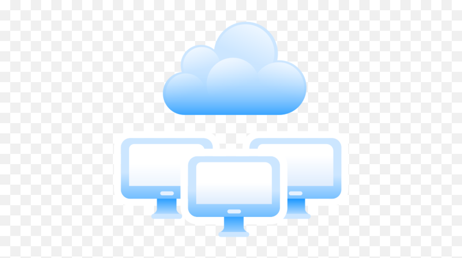 Cloud Hosting Monitors Shared Web - Nube Web Icono Png,Hosting Icon