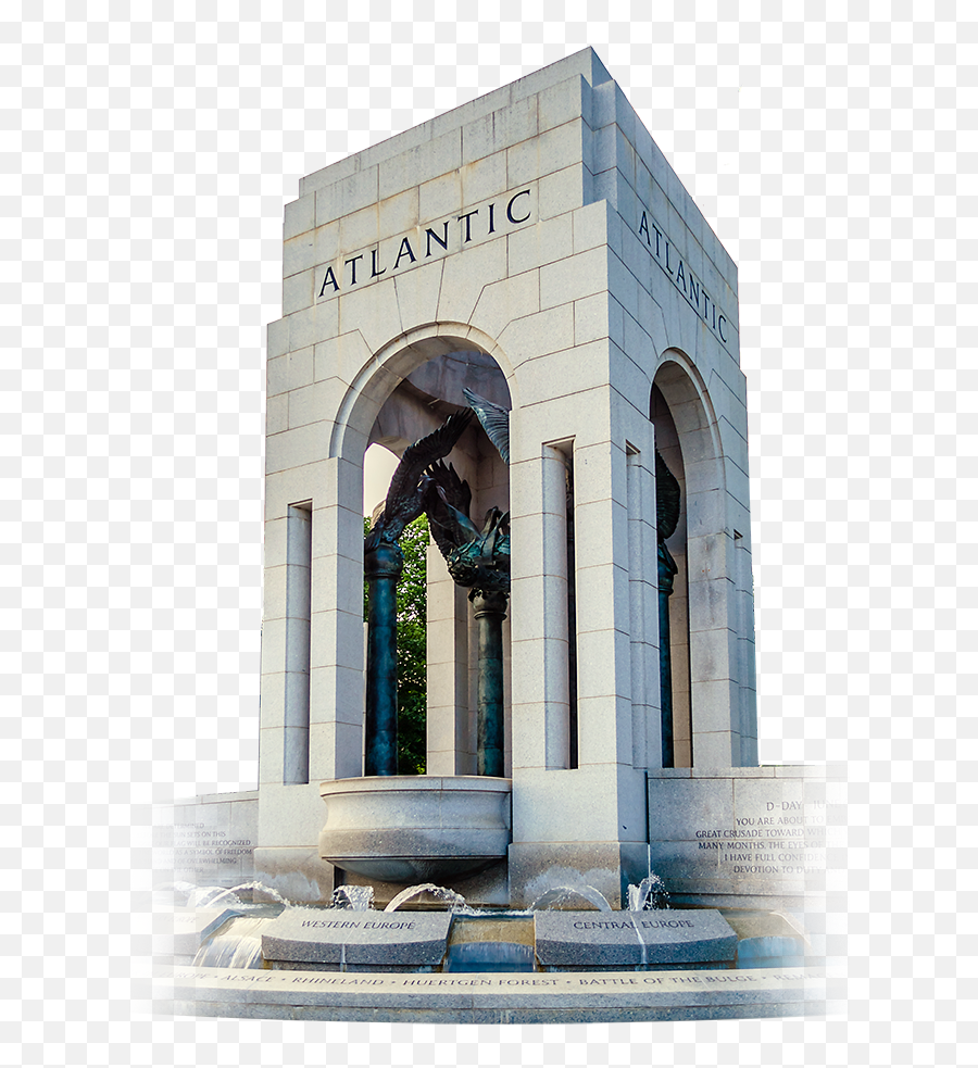 The Design Of National Wwii Memorial - World War Ii Memorial Png,Lincoln Memorial Icon