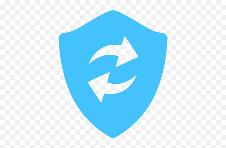 Caribbean Blue Refresh Shield Icon - Free Caribbean Blue Security Update Png,Refresh Icon Vector