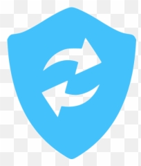 Caribbean Blue Refresh Shield Icon - Free caribbean Security Update Png
