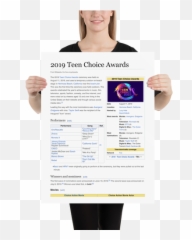 2019 Teen Choice Awards - Shirt Wikipparel Poster png