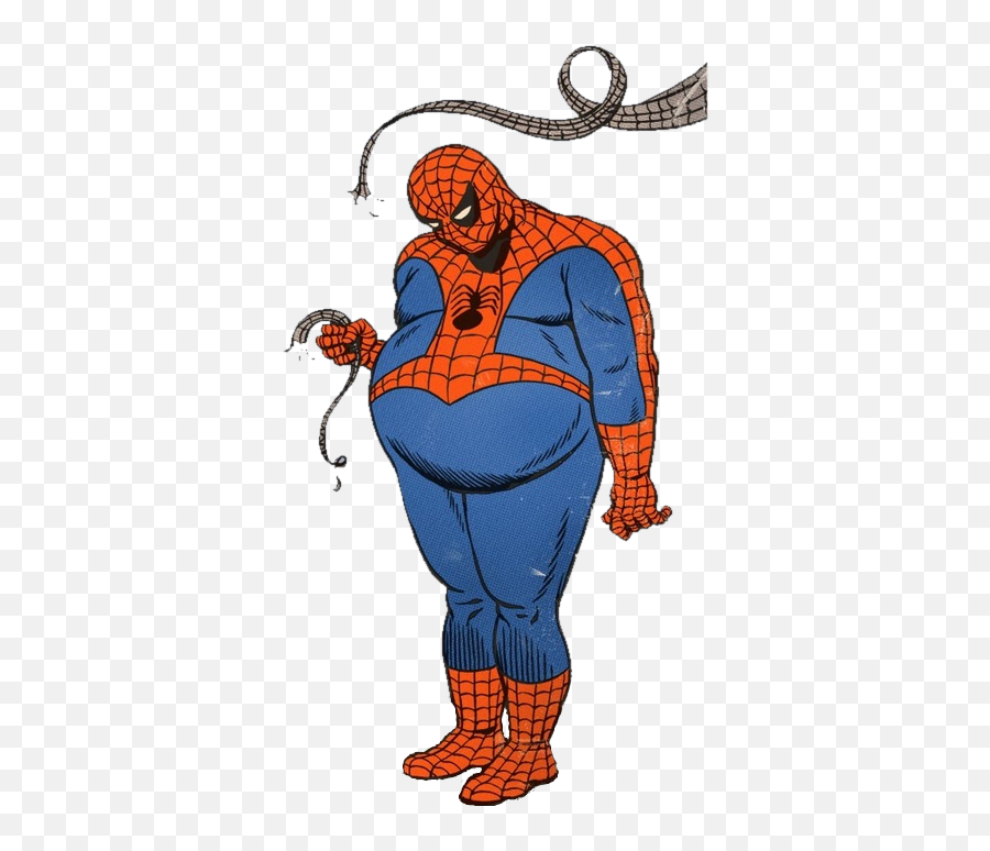 Download America Superhero Comics Spider - Man Fat Book Comic Spiderman Fat Png,Fat Man Png