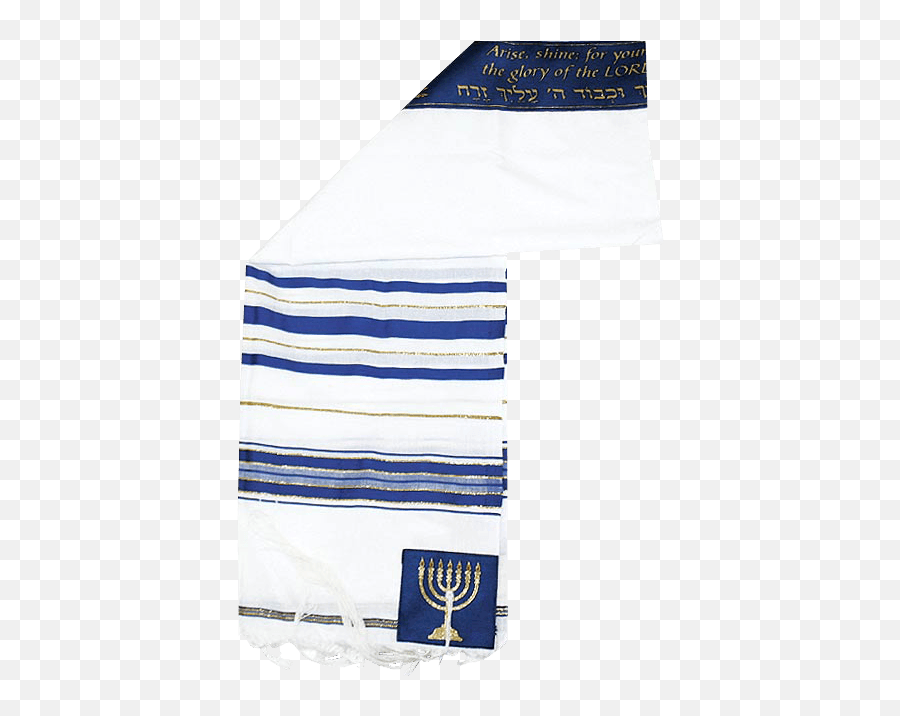 Tallit Menorah Design Isaiah 601 - Menorah Tallit Png,Menorah Icon