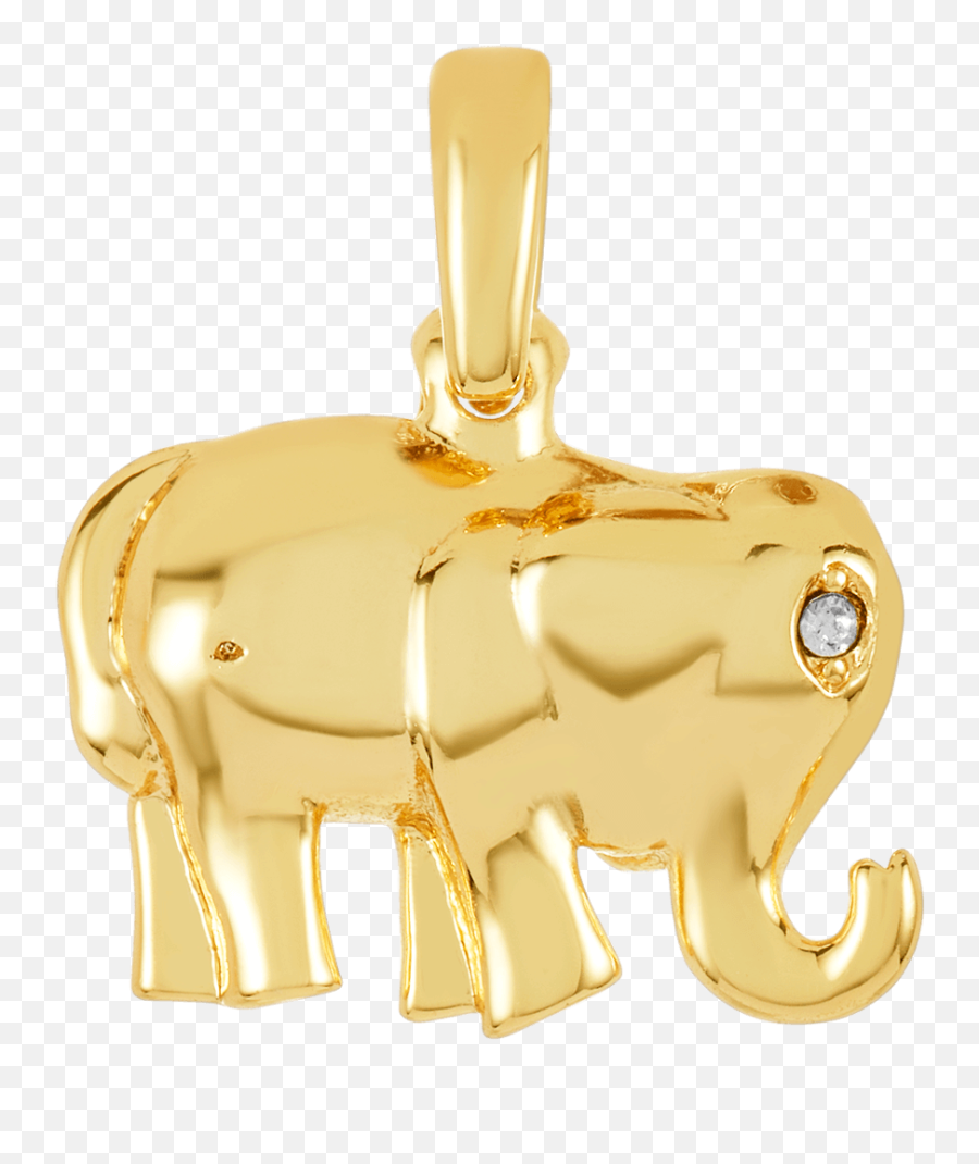 Icons Lucky Elephant Necklace Charm - Animal Figure Png,Luck Icon