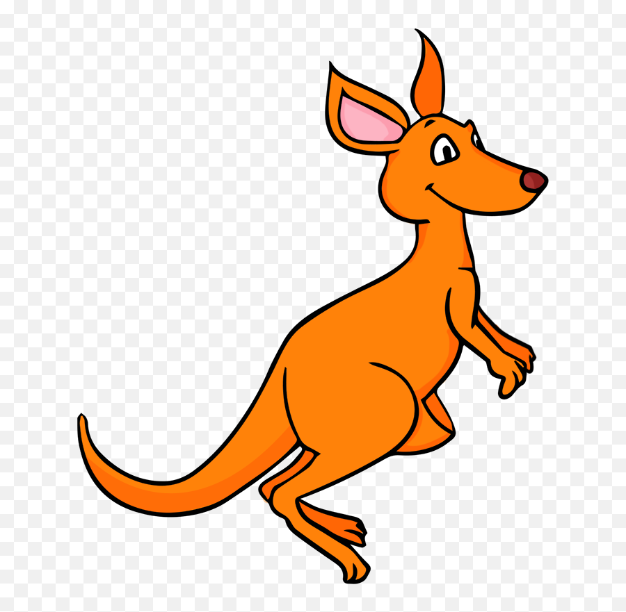 Kangaroo Cartoon Transparent Background - Kangaroo Free Clipart Png,Kangaroo Transparent Background