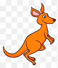 Kangaroo Cartoon Transparent Background - Kangaroo Free Clipart Png,Kangaroo Transparent Background
