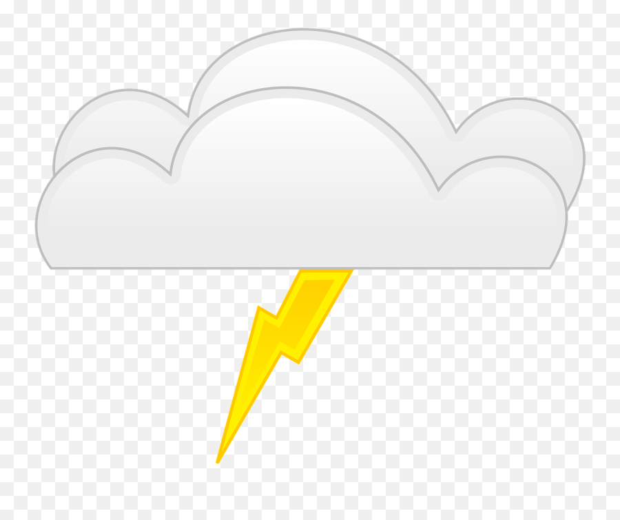 Lightning Bolt Yellow - Free Vector Graphic On Pixabay Thunder Cartoon Png,Yellow Lightning Png