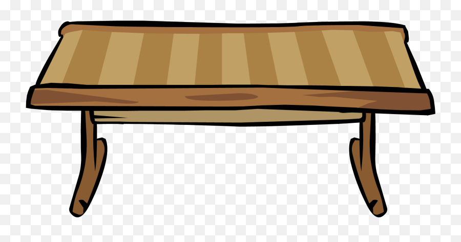Furniture Clipart Wood - Club Penguin Furniture Png,Wood Table Png