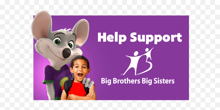 Fundraiser For Big Brothers Sisters - Big Brothers Big Sisters Png,Chuck E Cheese Png