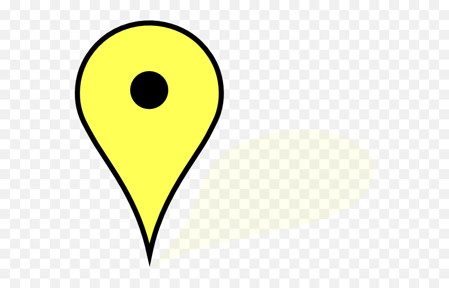 Google Maps Pin Clip Art - Google Map Icon Yellow Png,Google Map Pin Png