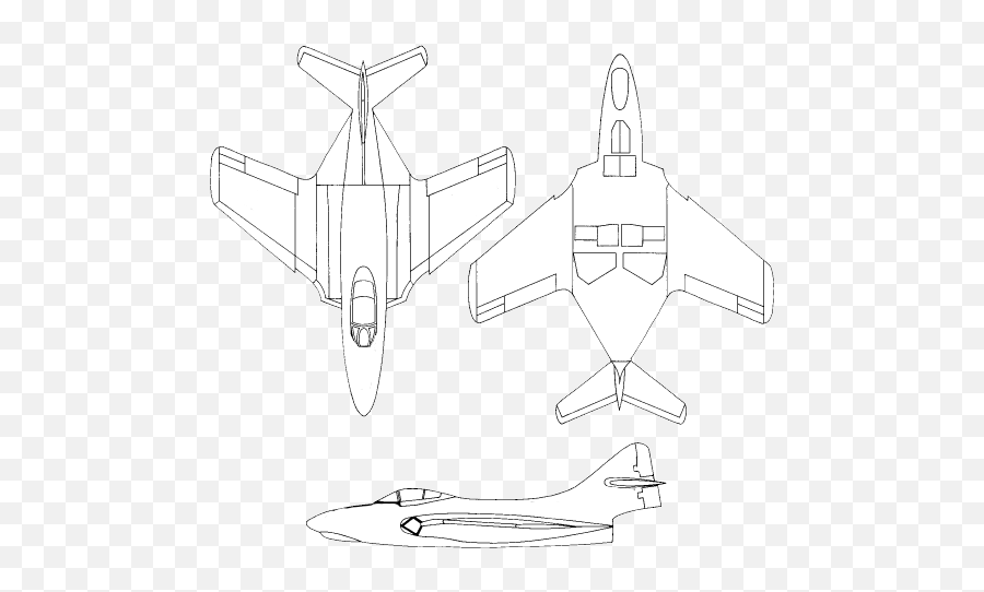 Grumman F - Line Drawing F9f Cougar Png,Cougar Png