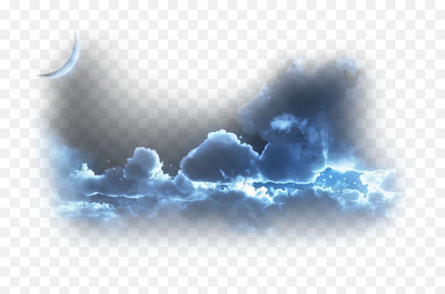 Cloud Night Clouds Rainclouds Sky - Clouds During Night Time Png,Night Clouds Png