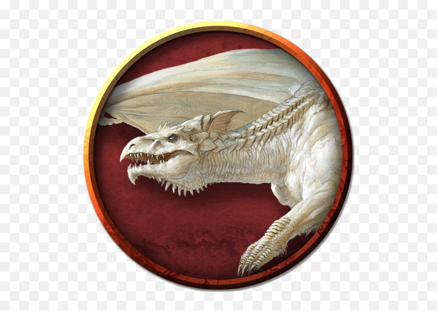 Lars Grant West Dragons Png Image - Transparent White Dragon Token,White Dragon Png