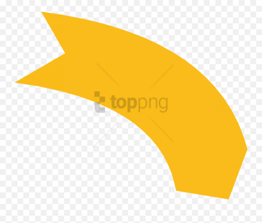 Curved Arrow Orange Png - Curved Thick Arrow Png,Orange Arrow Png