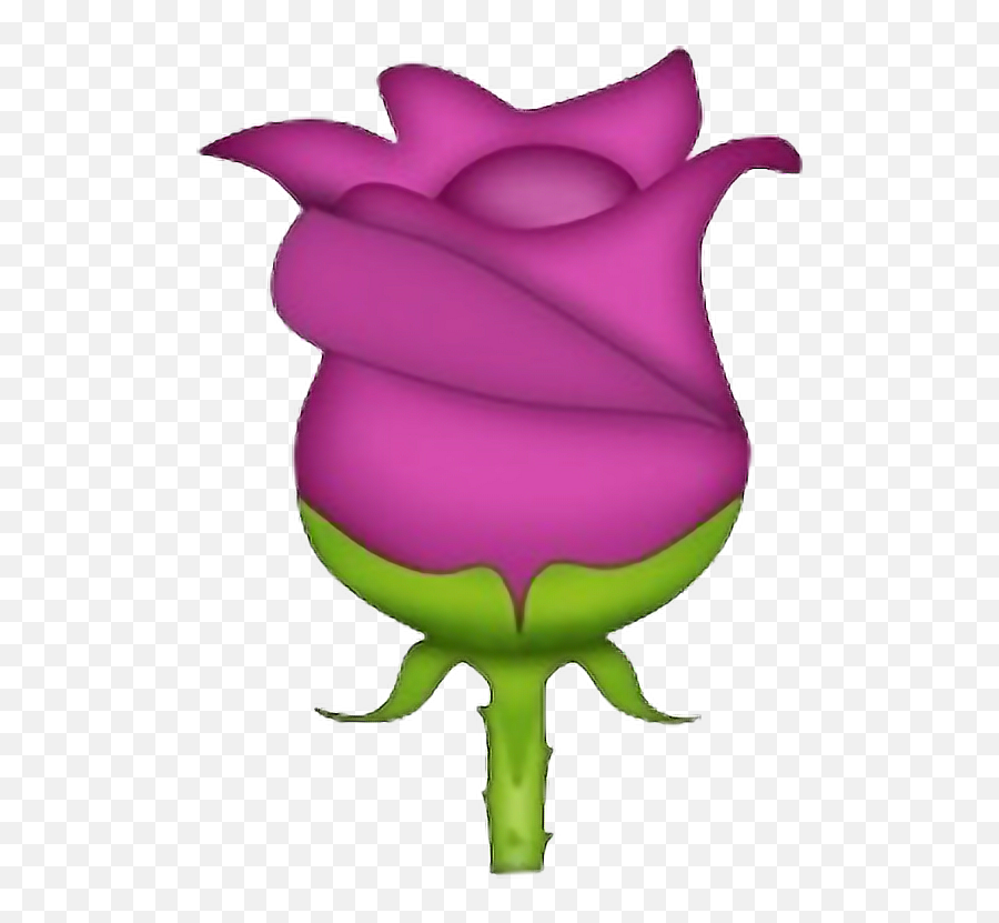 Emoji Clipart Rose - Black Rose Emoji Png,Rose Emoji Png